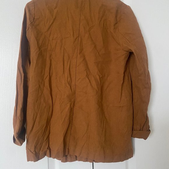 Rust Linen Blazer - Picture 2 of 2